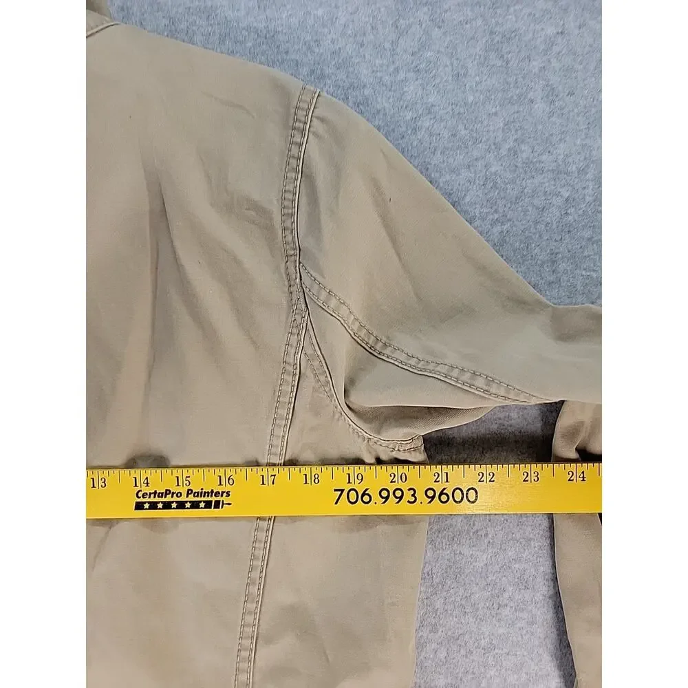 MADEWELL‎ Fleet Utility Jacket Khaki Women's Size Large Neutral Chore Full Zip